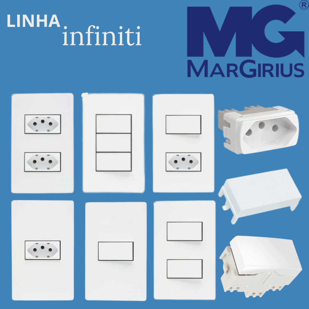 LINHA DE TOMADAS E INTERRUPTORES INFINITI MARGIRIUS.